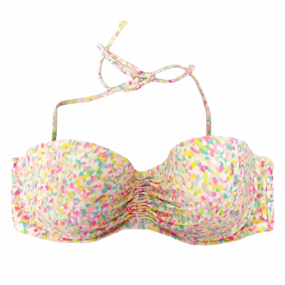 Victoria’s Secret pastel speckled bikini top 36D